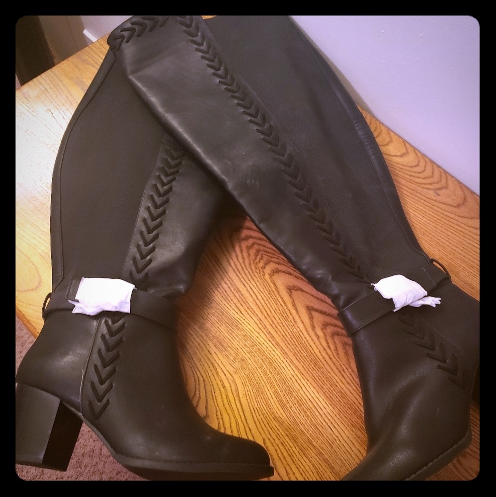 Torrid over the knee wide calf boots